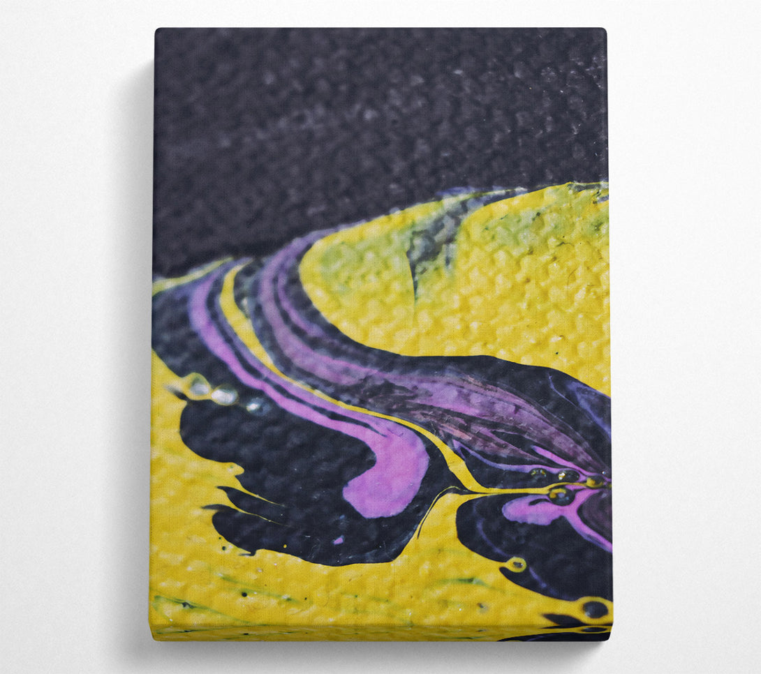  A Canvas Print of Yellow Swirling Dreams Canvas Print