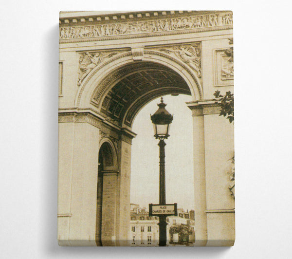  A Canvas Print of Arc De Triomphe Canvas Print