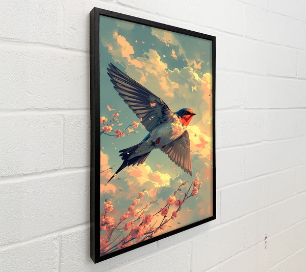 Peach Sky Swallow