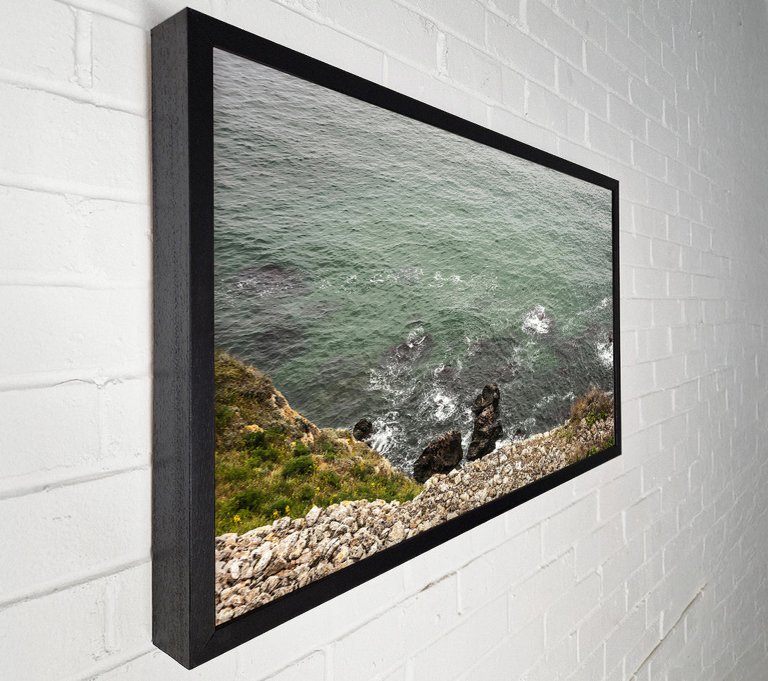  A Canvas Print of Green Sea Cliffs Canvas Art