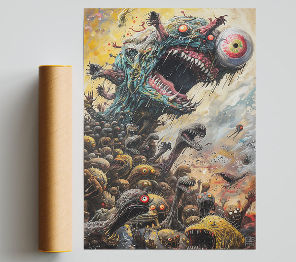 Yellow Eye Of Terror Poster