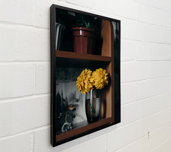Yellow Blooms On Shelf