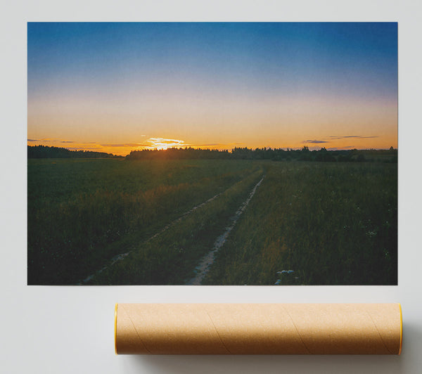 Golden Hour Path Giclee Print