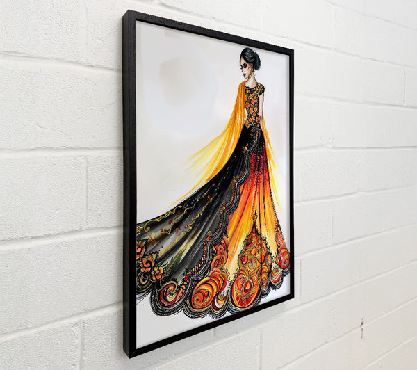 Golden Embroidered Beauty