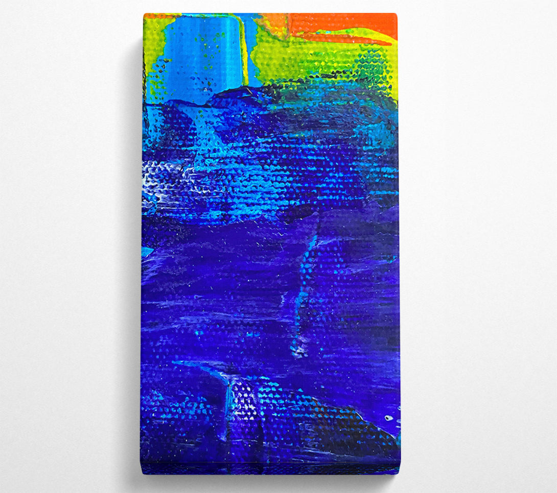  A Canvas Print of Indigo Brushstrokes Canvas Print