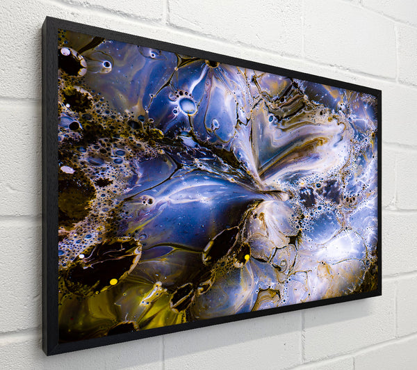 Indigo Swirls And Bubbles