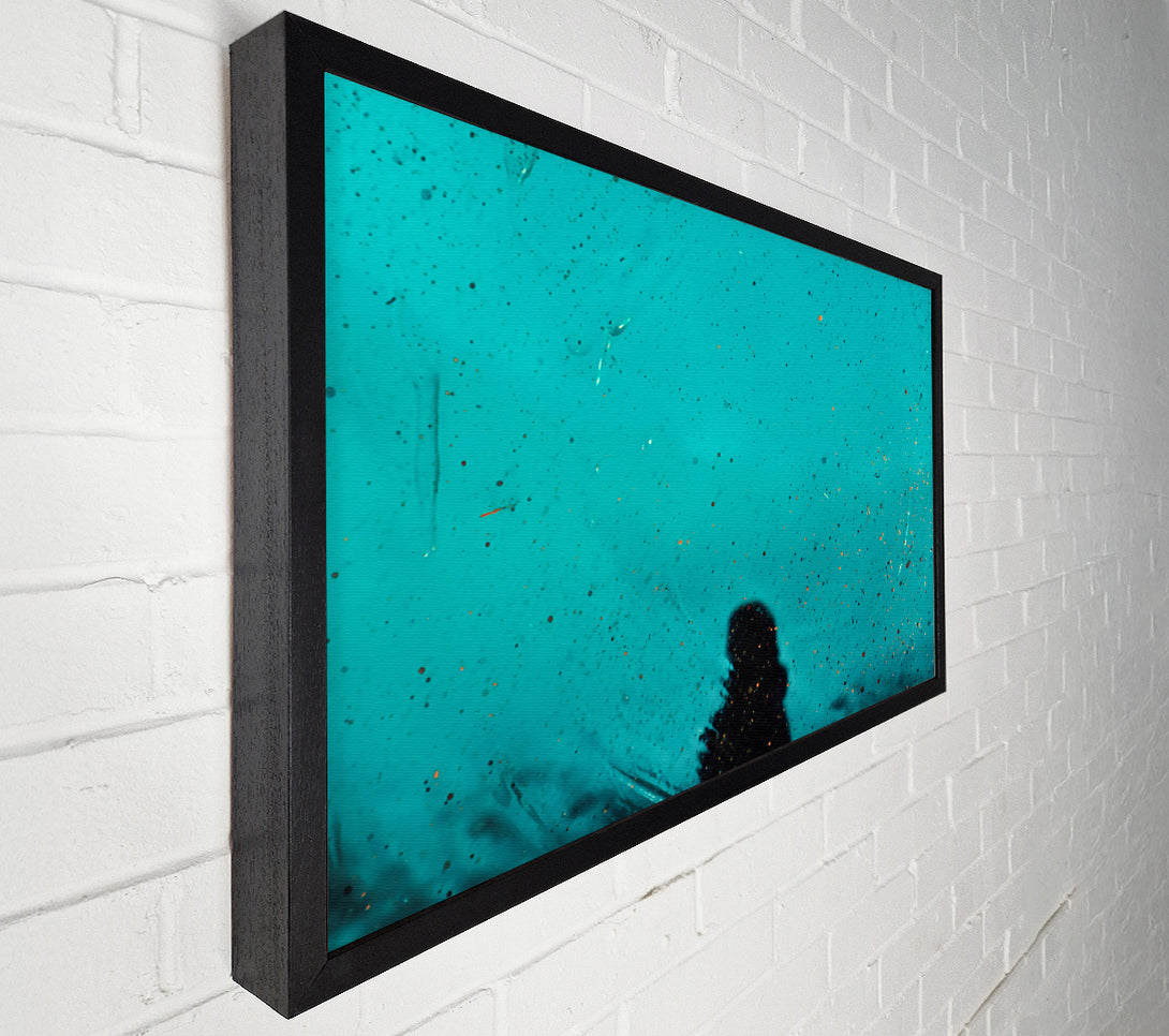  A Canvas Print of Turquoise Specks Of Light Canvas Art