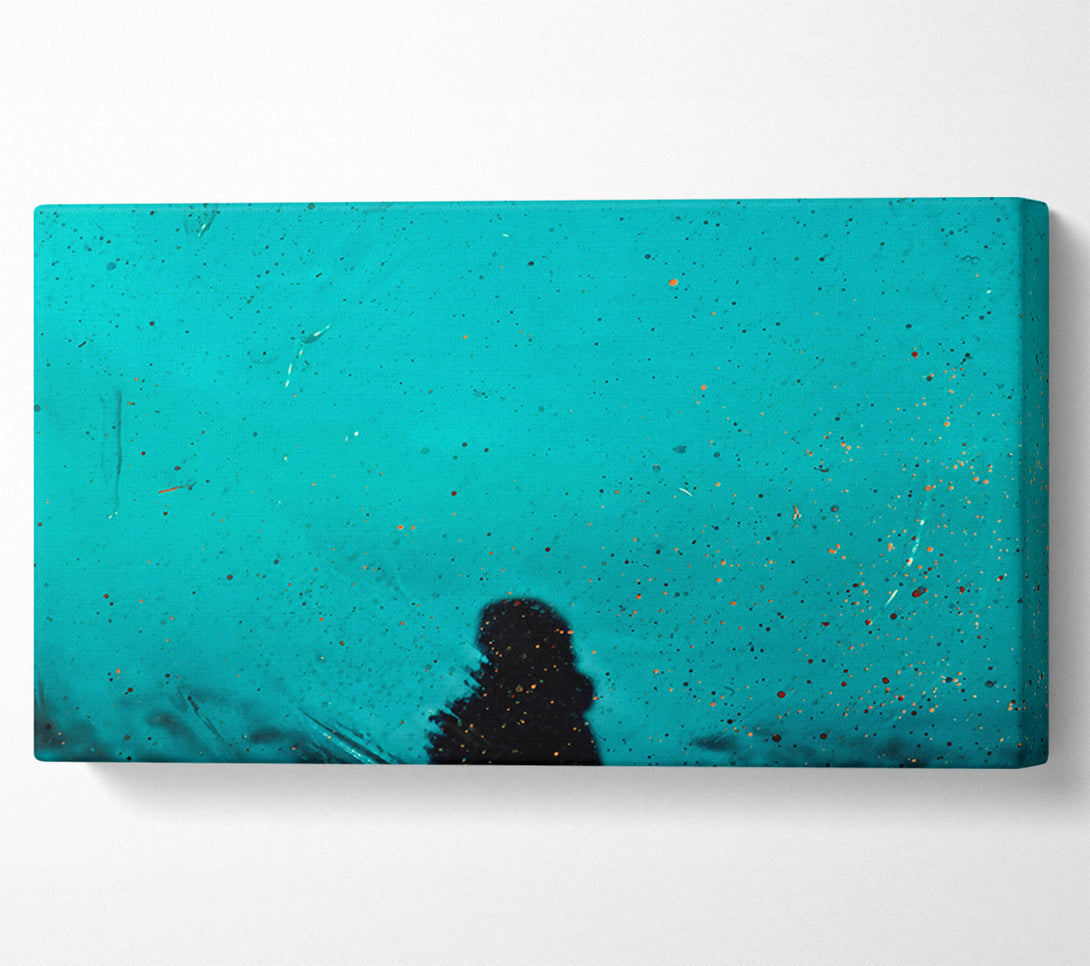  A Canvas Print of Turquoise Specks Of Light Canvas Art