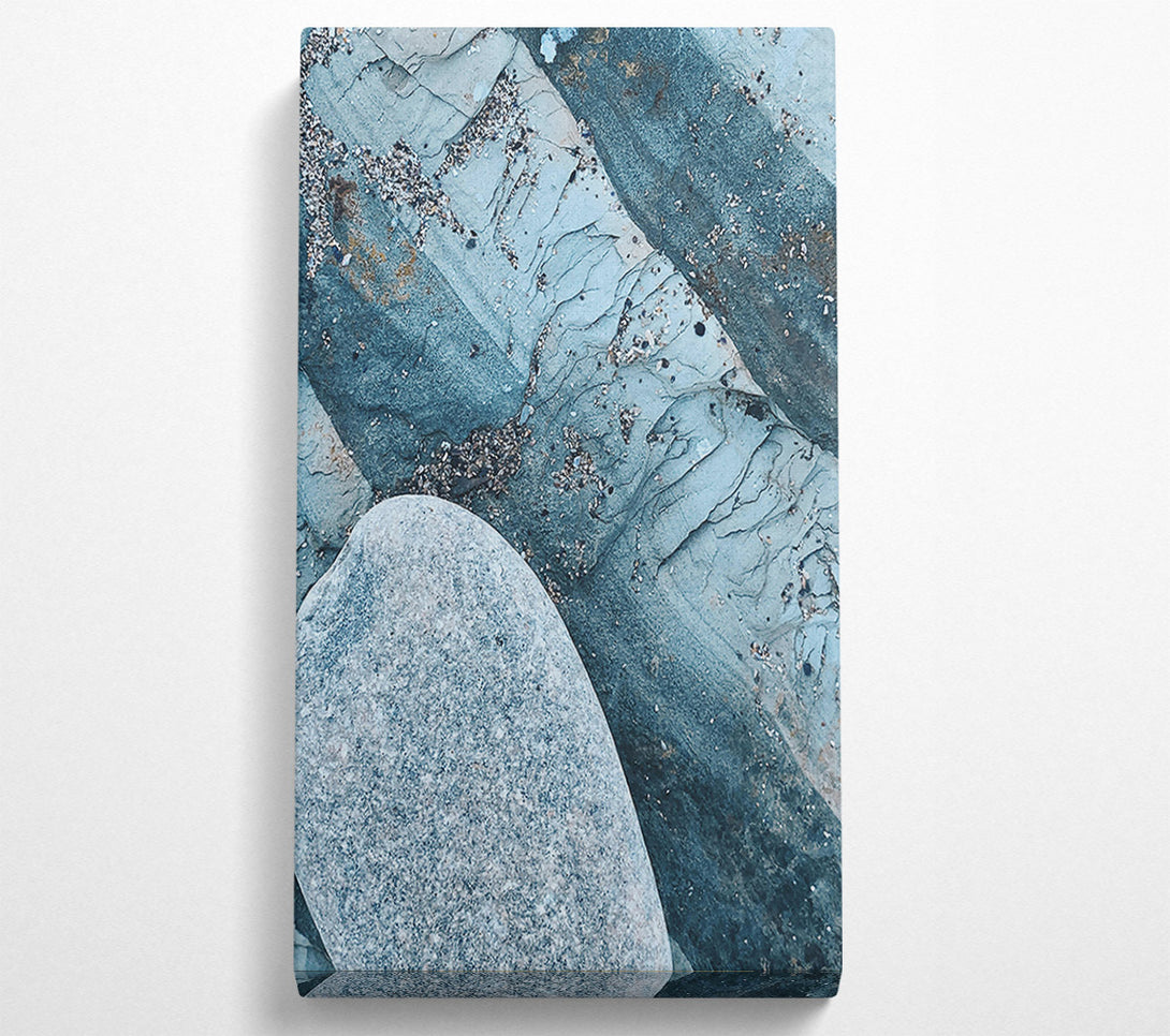  A Canvas Print of Teal Stone Textures Canvas Wall Art