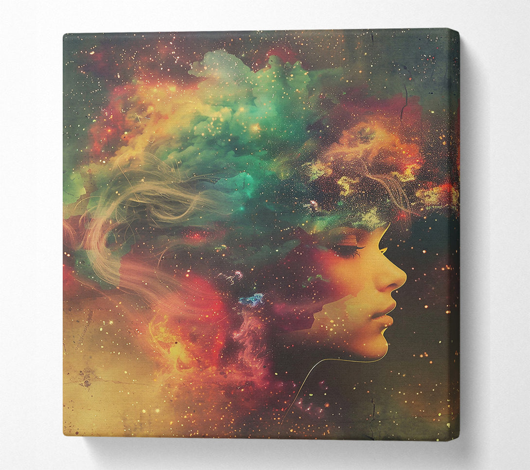  A Canvas Print of Emerald Stardust Dreams Canvas Art