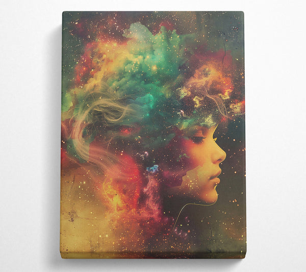  A Canvas Print of Emerald Stardust Dreams Canvas Art