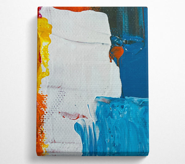  A Canvas Print of Blue Abstract Swirl Canvas Wall Art