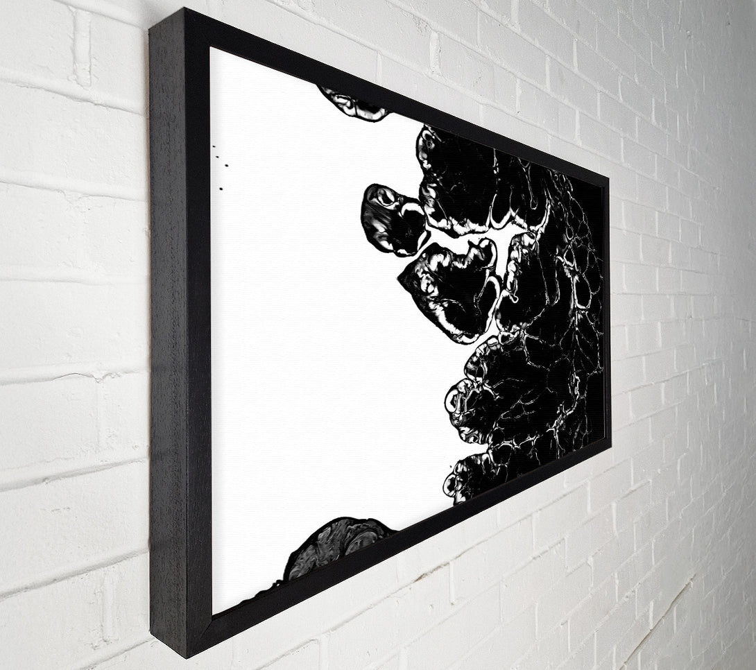  A Canvas Print of Black Abstract Flow Canvas Art