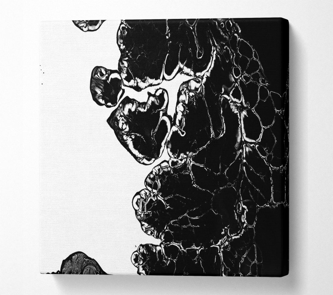  A Canvas Print of Black Abstract Flow Canvas Art