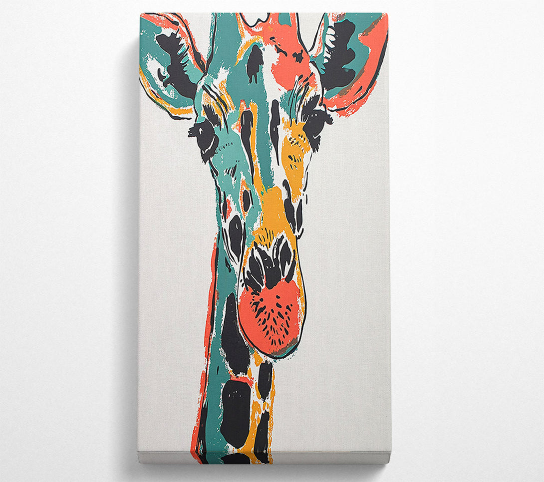  A Canvas Print of Arty Giraffe Canvas Print