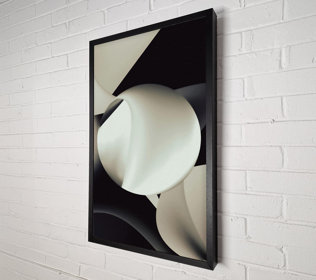  A Canvas Print of Ivory Abstract Shapes Canvas Print