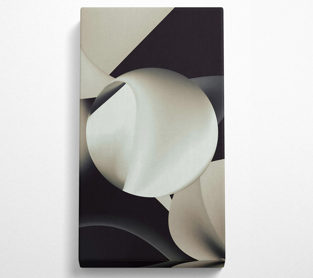 A Canvas Print of Ivory Abstract Shapes Canvas Print
