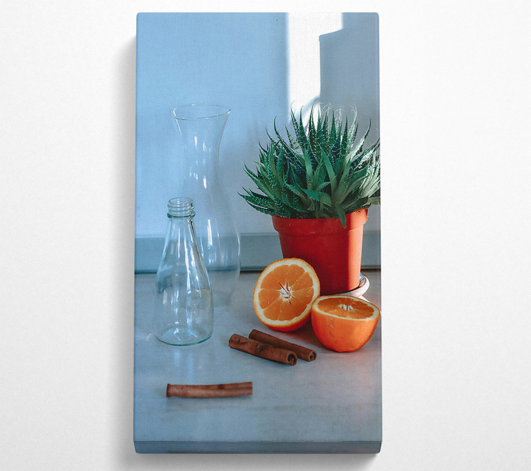  A Canvas Print of Orange And Cinnamon Still Life Canvas Art
