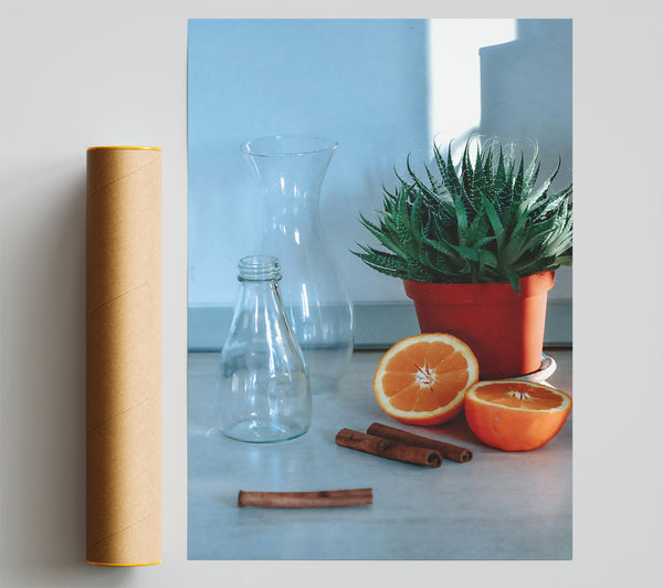 Orange And Cinnamon Still Life Giclee Print