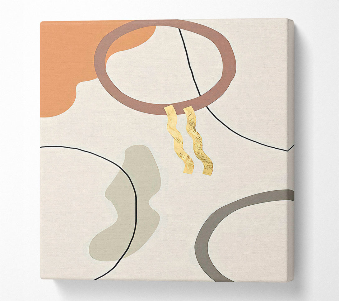  A Canvas Print of Asbtact Squiggle Canvas Wall Art