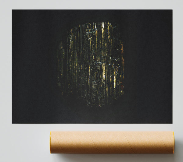 Black Gold Sheen Giclee Print