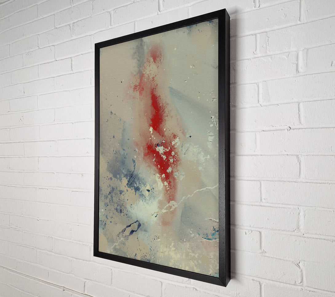  A Canvas Print of Crimson Fade Through Grey Canvas Art