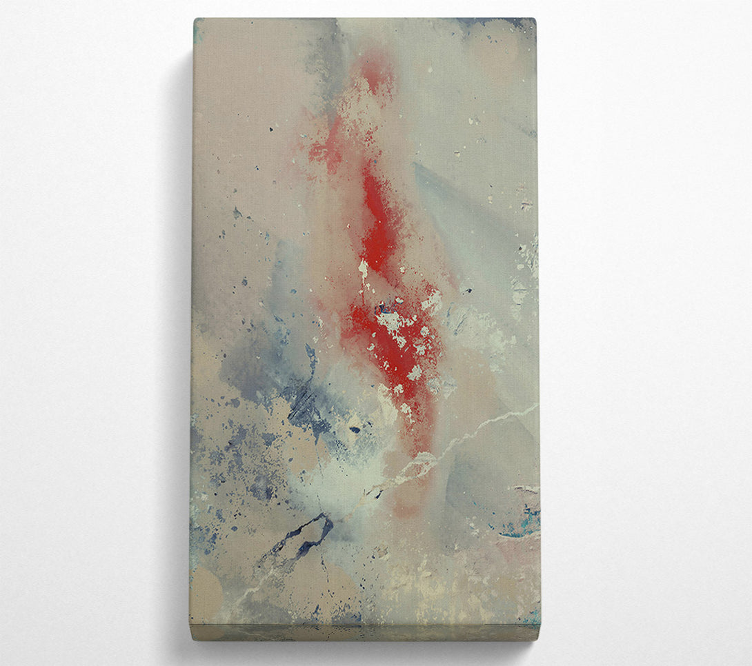  A Canvas Print of Crimson Fade Through Grey Canvas Art