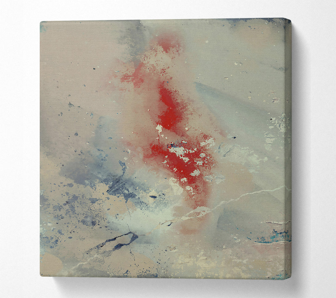  A Canvas Print of Crimson Fade Through Grey Canvas Art