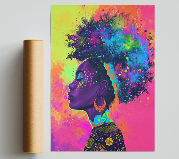 Purple Neon Dreams Print