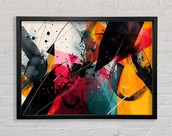 Asbtract Mess Framed Print