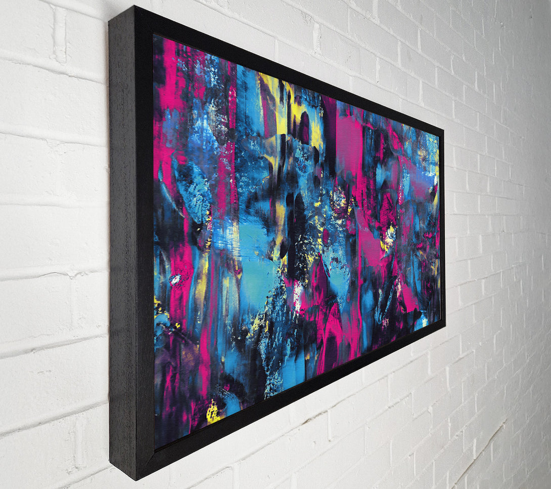  A Canvas Print of Fuchsia And Indigo Dreams Canvas Wall Art