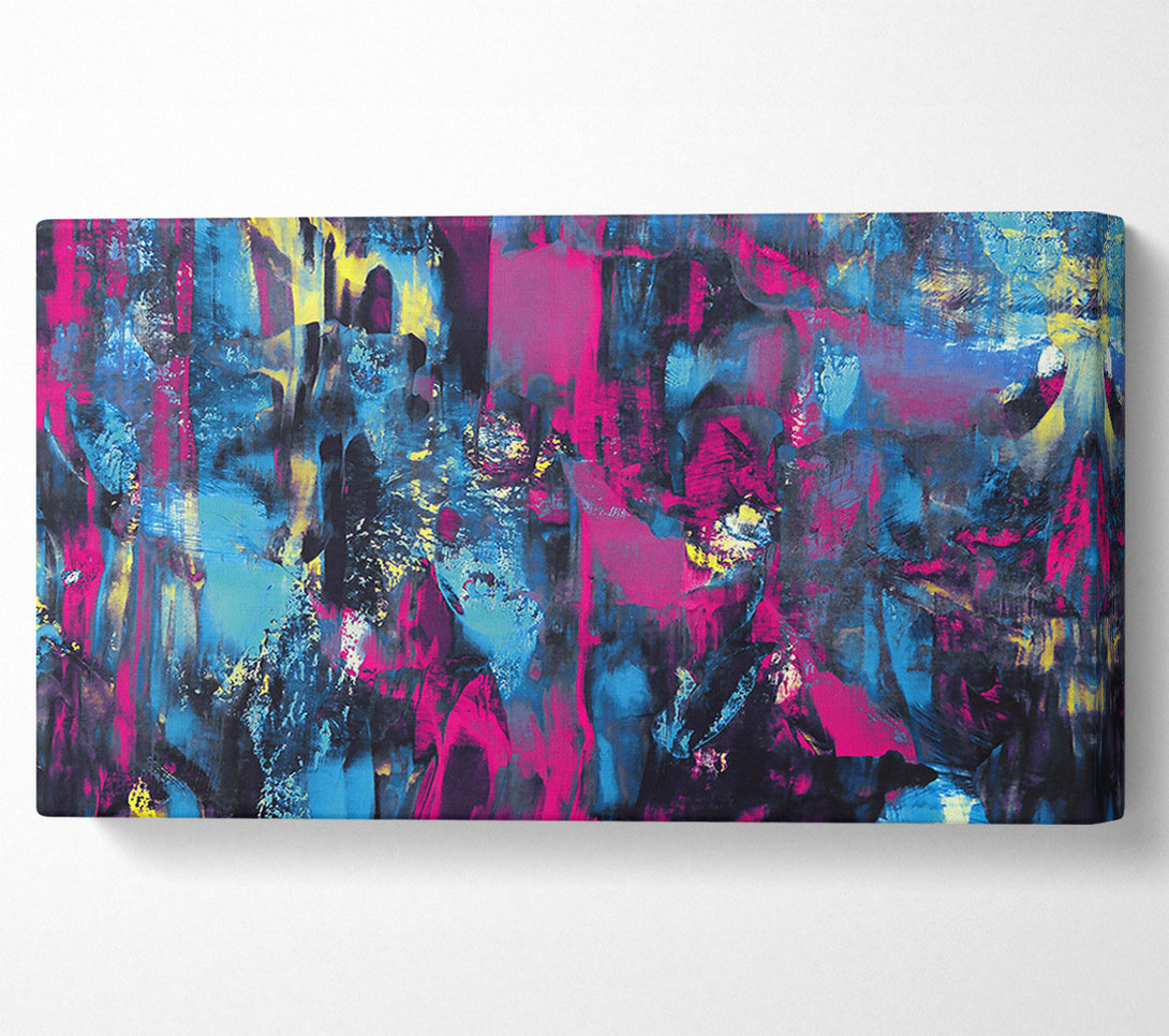  A Canvas Print of Fuchsia And Indigo Dreams Canvas Wall Art