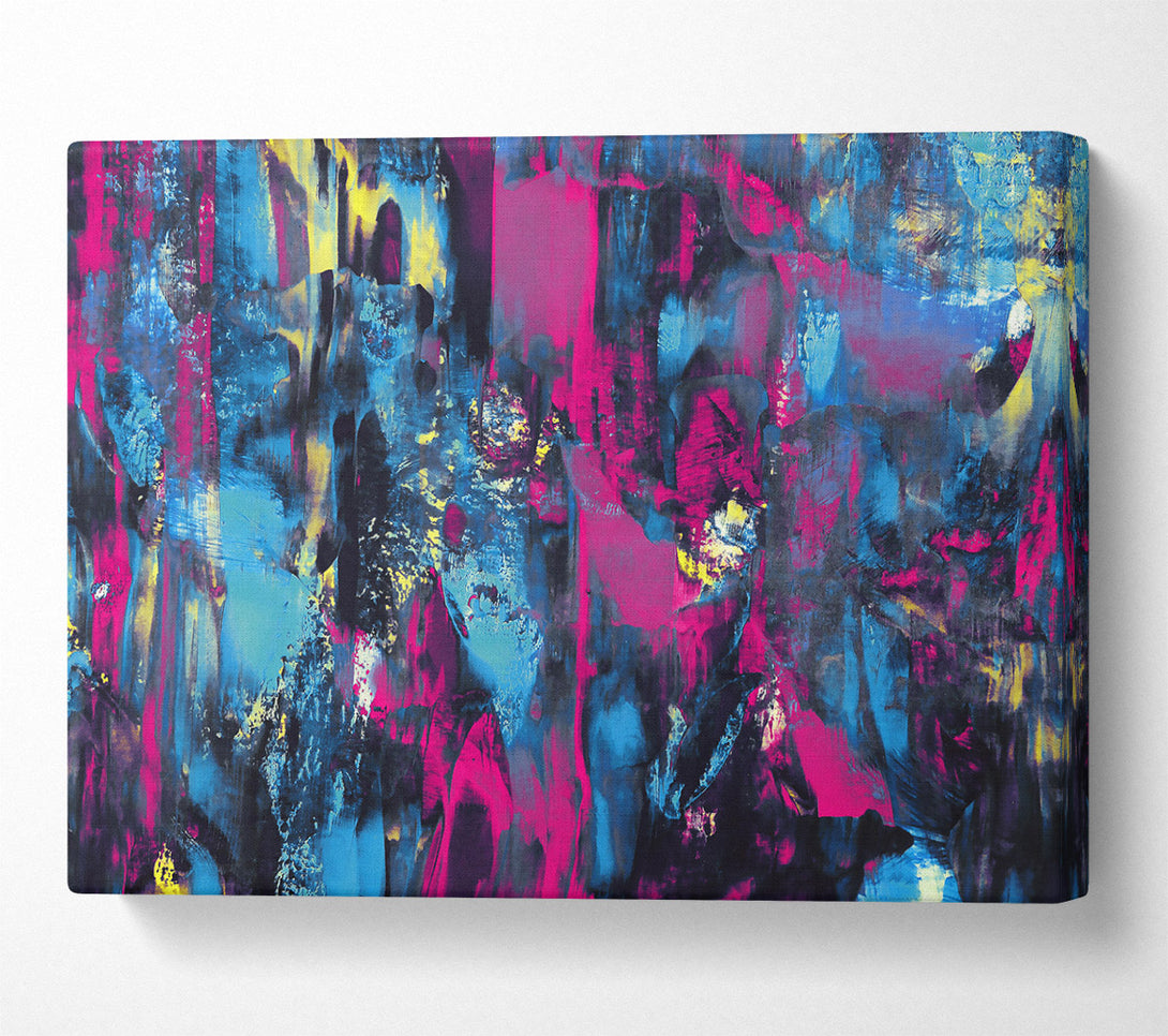  A Canvas Print of Fuchsia And Indigo Dreams Canvas Wall Art