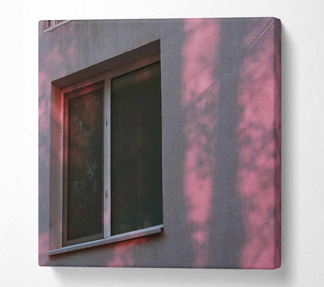  A Canvas Print of Pink Window Light Canvas Wall Art