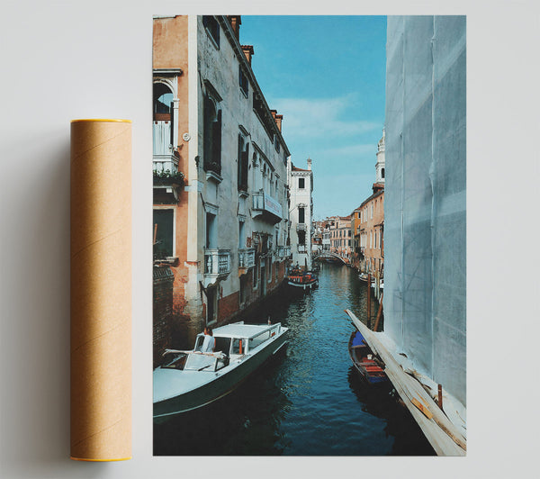 Blue Water Canal Print