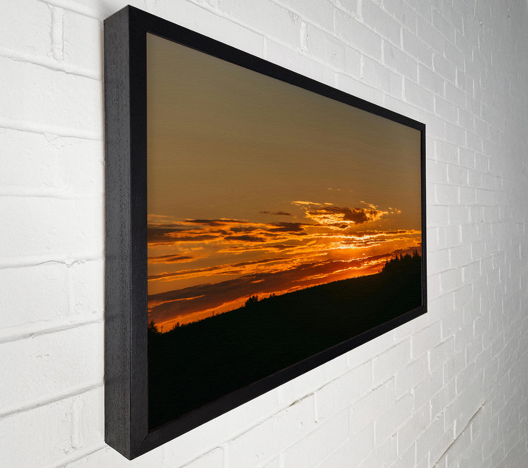  A Canvas Print of Golden Horizon Sunset Canvas Wall Art
