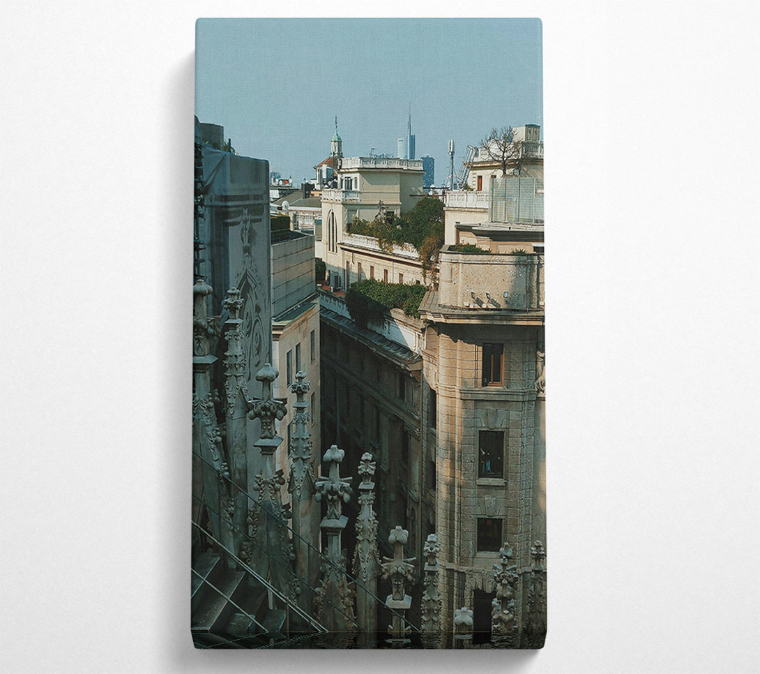  A Canvas Print of Grey Stone Cityscape Canvas Art