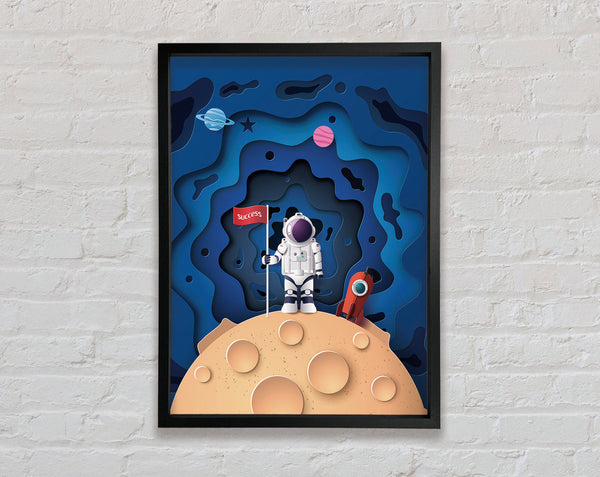 Astronaut Success Framed Print