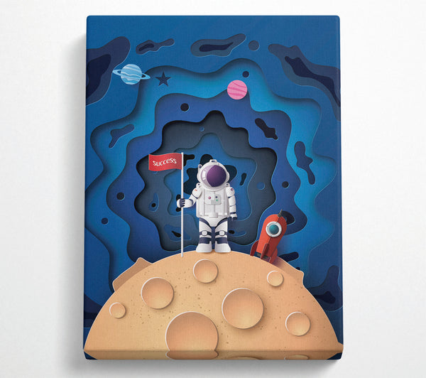  A Canvas Print of Astronaut Success Canvas Art