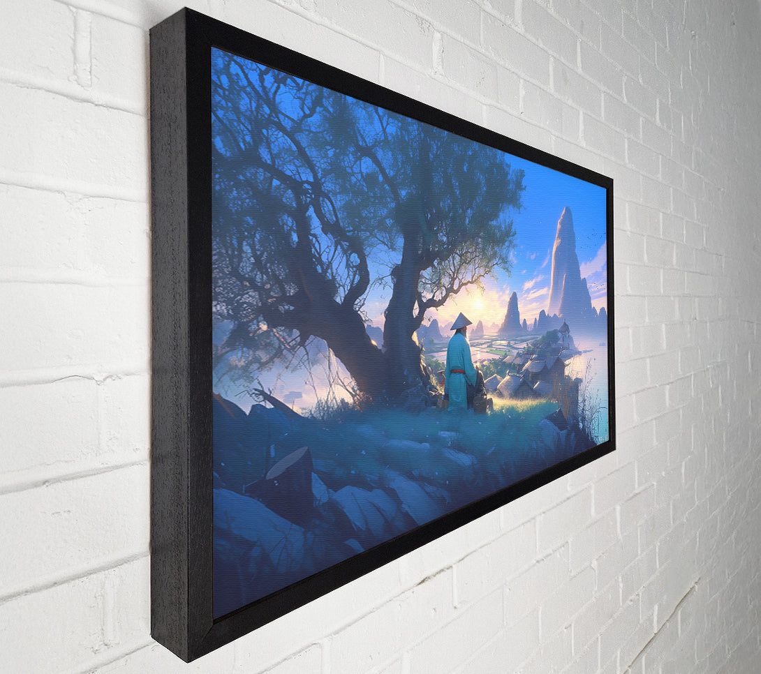  A Canvas Print of Blue Serenity'S Peak Canvas Wall Art