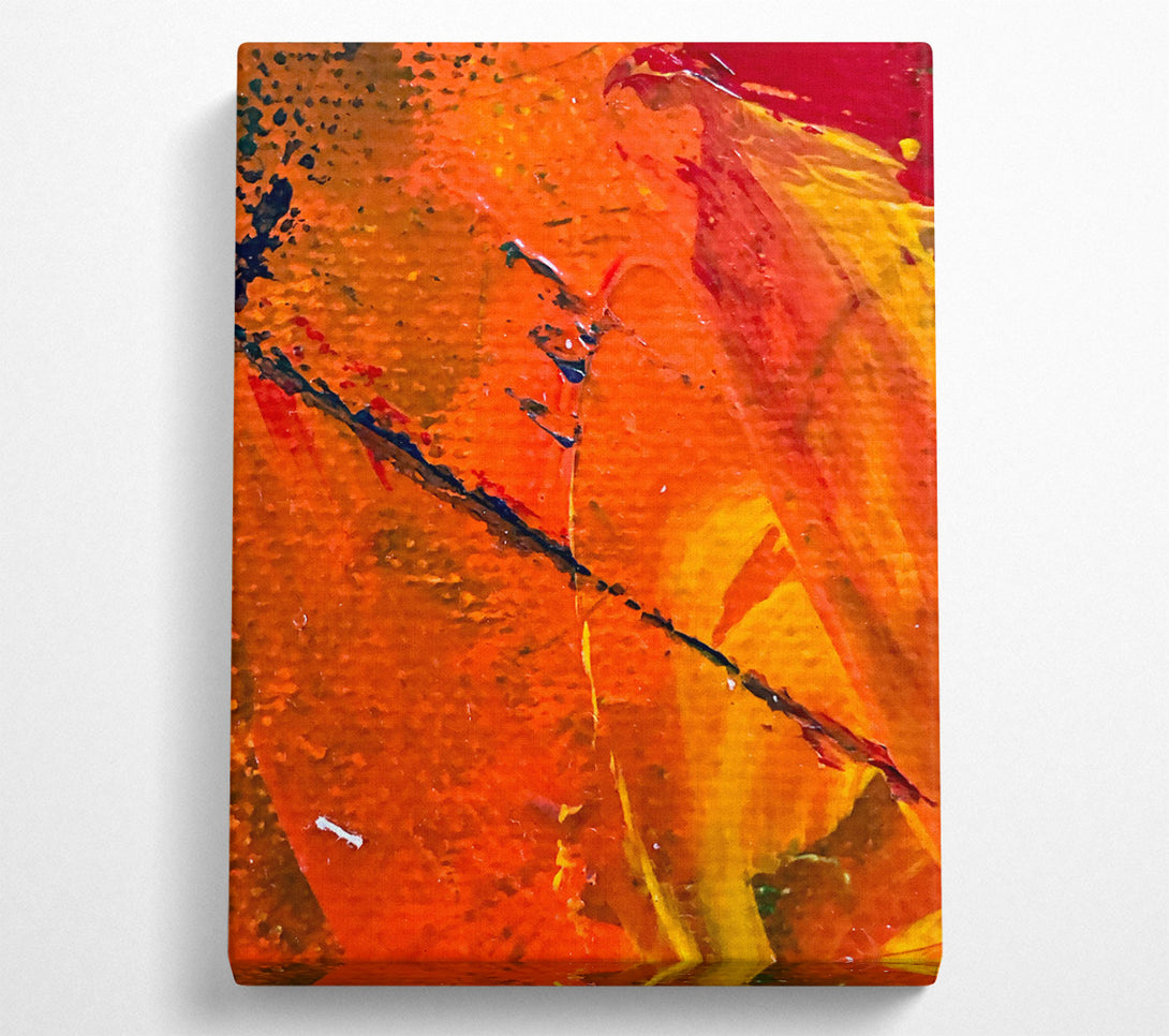  A Canvas Print of Crimson Swirls And Lines Canvas Print