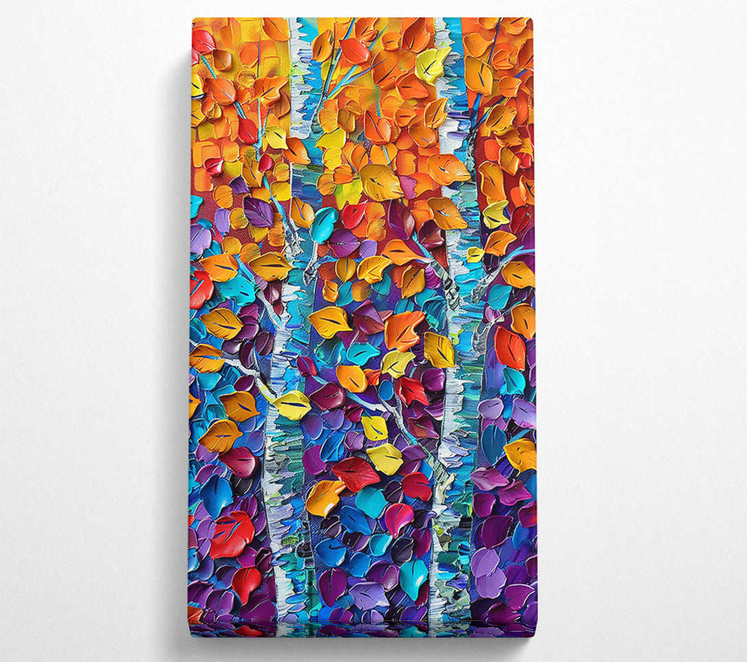  A Canvas Print of Orange Autumn Leaves Canvas Art