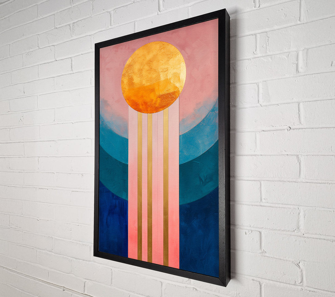  A Canvas Print of Golden Pink Horizon Canvas Wall Art