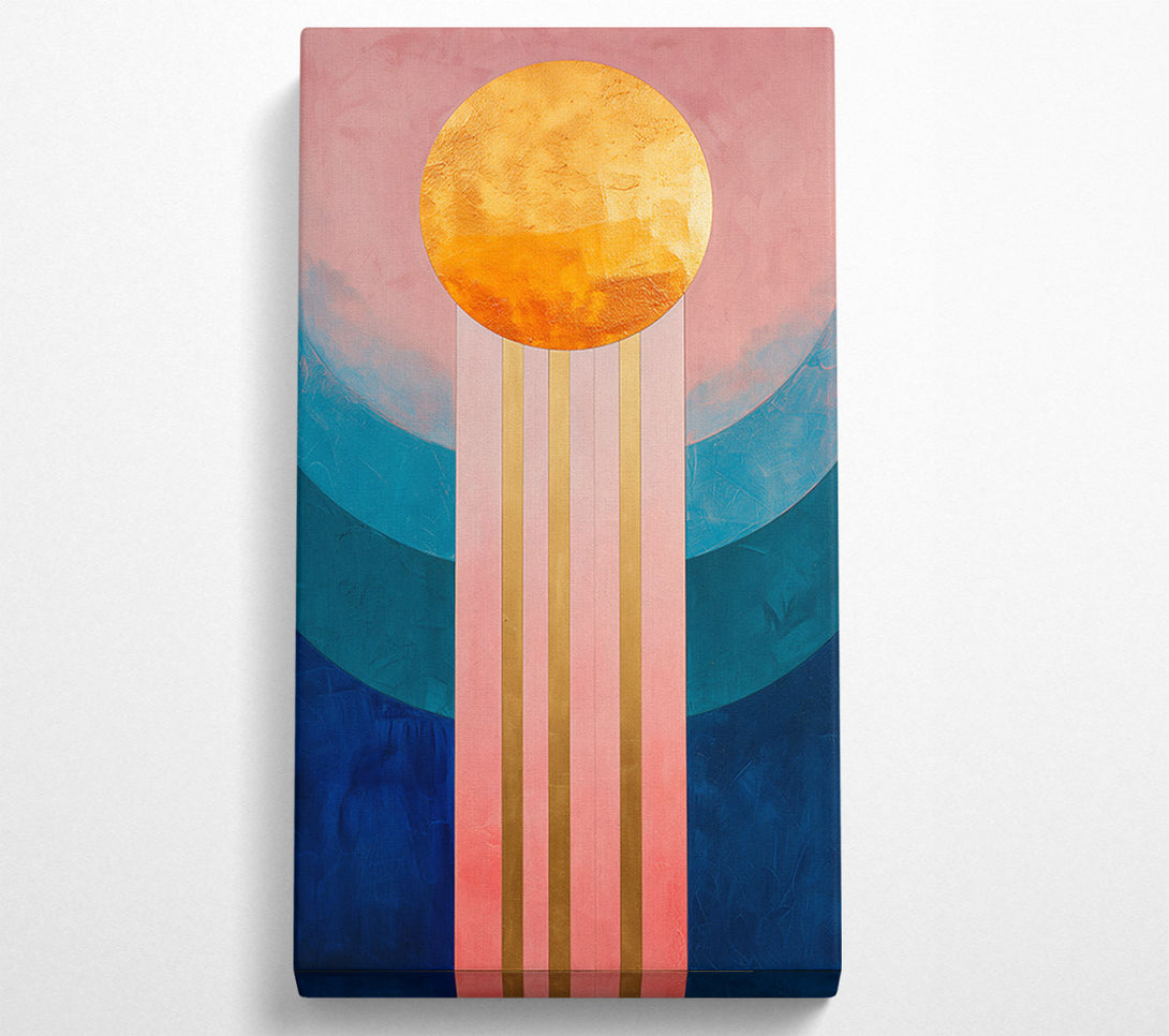  A Canvas Print of Golden Pink Horizon Canvas Wall Art