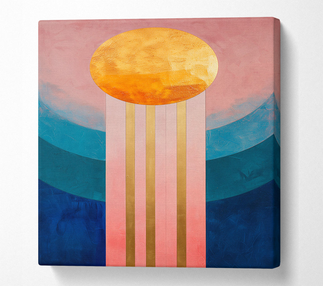  A Canvas Print of Golden Pink Horizon Canvas Wall Art