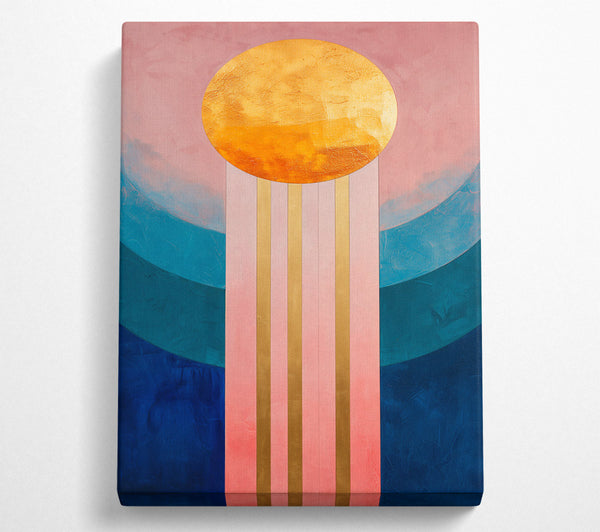  A Canvas Print of Golden Pink Horizon Canvas Wall Art