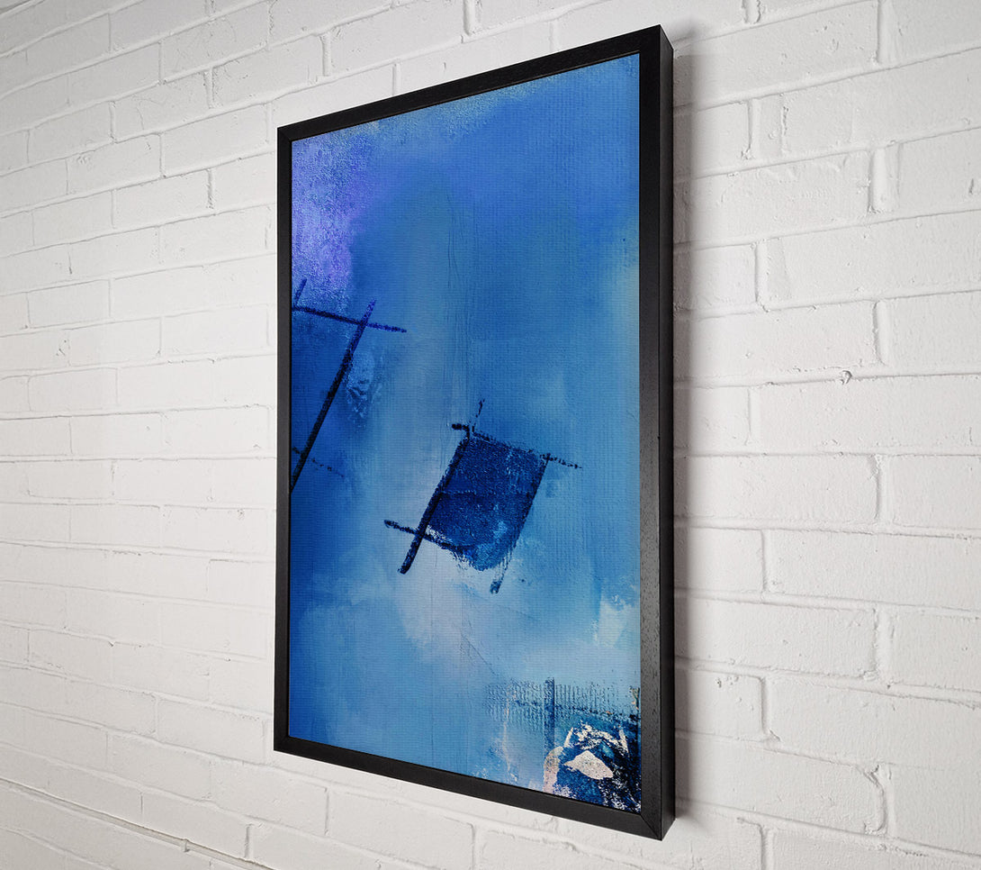  A Canvas Print of Azure Sky Lines Canvas Wall Art