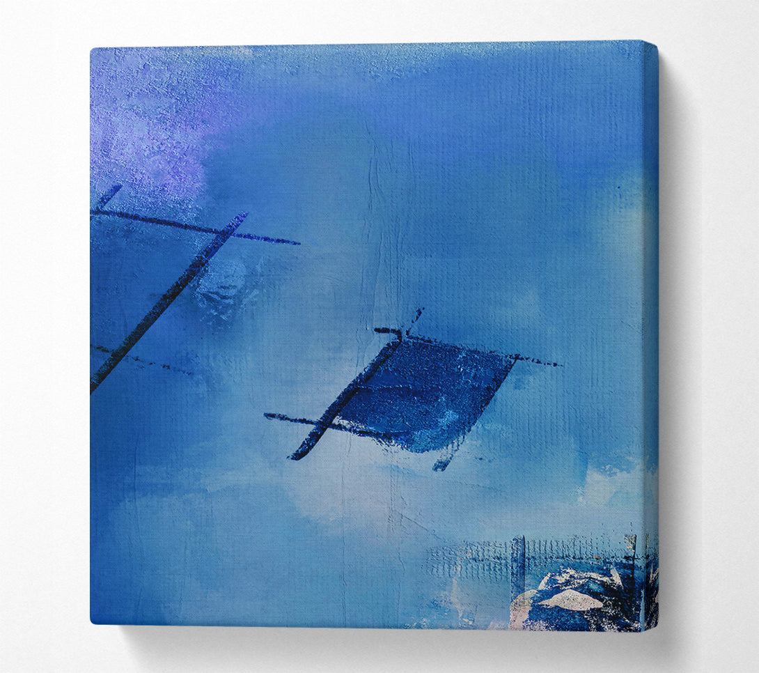  A Canvas Print of Azure Sky Lines Canvas Wall Art