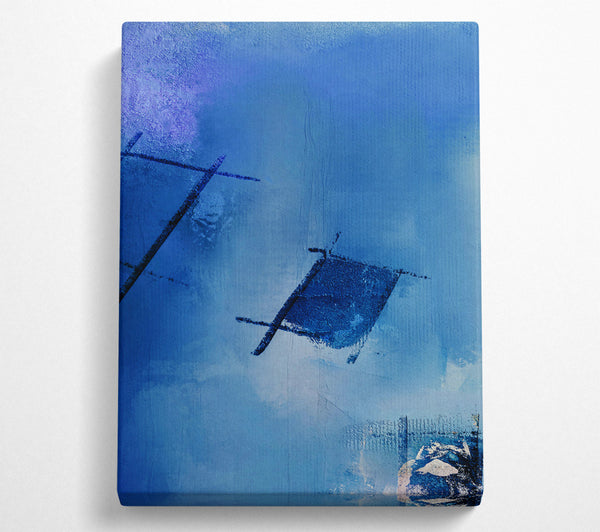  A Canvas Print of Azure Sky Lines Canvas Wall Art