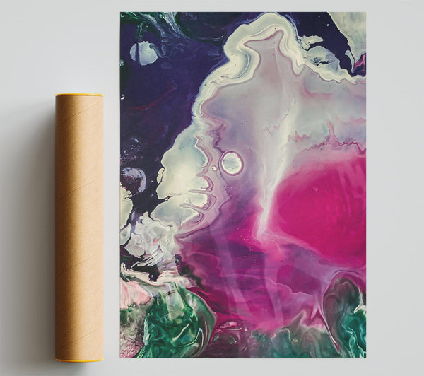 Magenta Swirling Dreams Giclee Print